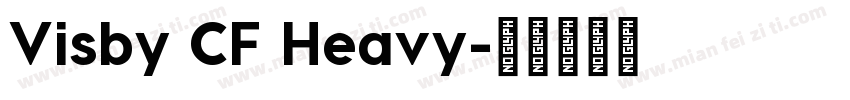Visby CF Heavy字体转换